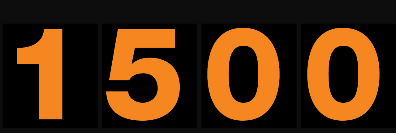 1500 Days Orange